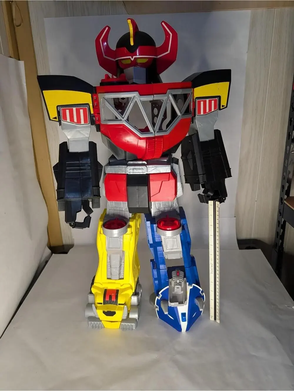Power Rangers Megazord 28in Action Figure Playset Toy Mighty Morphin Multicolor‎